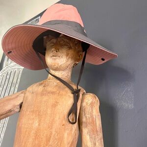 Women's Sun-Hat Ponytail - Outdoor UV-Protection. Mesh Wide Brim Foldable Hat